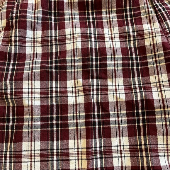 Red Camel red Plaid Men's Shorts size 36 casual 100% cotton summer - Picture 9 of 9
